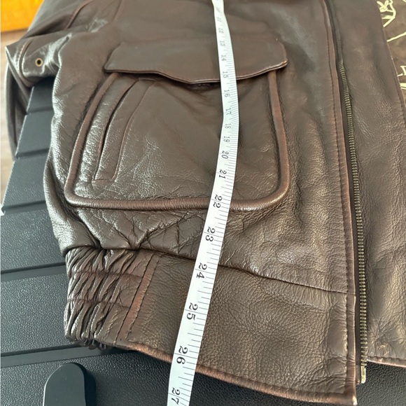 Flying machine real leather bomber - Picture 7 of 8